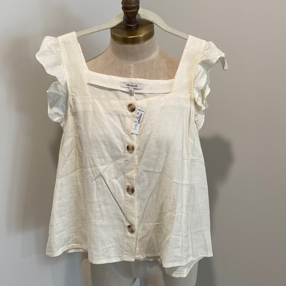 Madewell Ruffle Sleeve Top